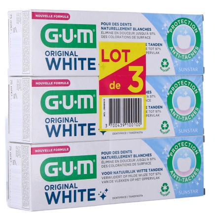 Gum Original White Dentifrice Blancheur