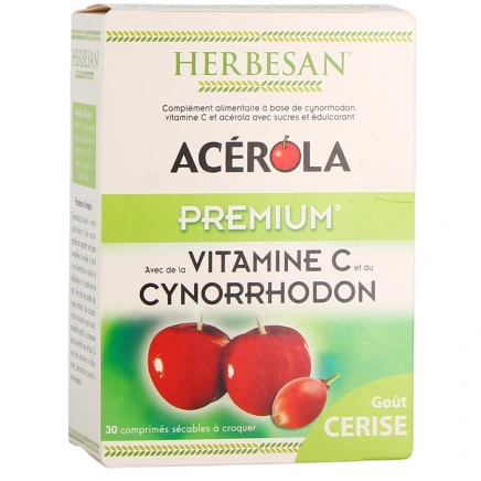 Herbesan Acérola premium vitamine c 500