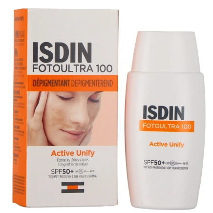 Isdin FotoUltra 100 Active Unify Dépigmentant SPF50+