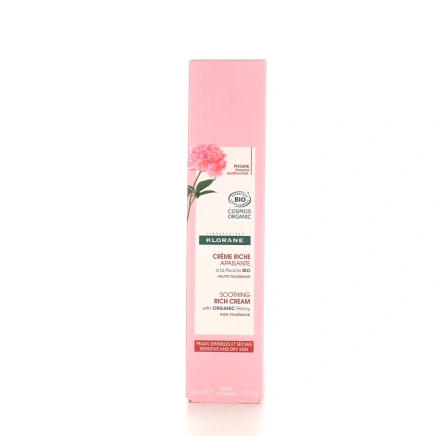 Klorane Crème Riche Apaisante Pivoine Bio