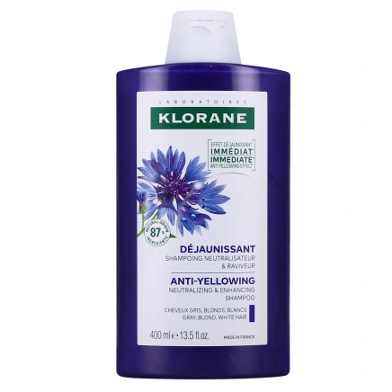 Klorane Shampooing Déjaunissant à la Centaurée Bio