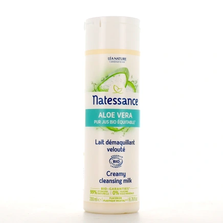 Natessance Lait Démaquillant Velouté Aloe Vera