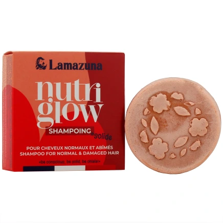 Lamazuna Shampooing Solide Cheveux Normaux à l'huile d'Abyssinie