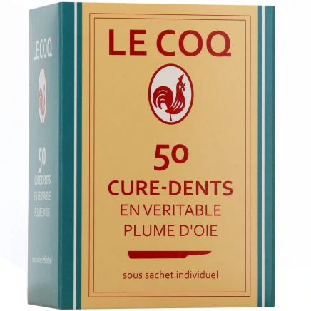 Le Coq Cure-Dents en Plume d'Oie