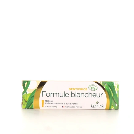 Lehning Dentifrice Bio Formule Blancheur