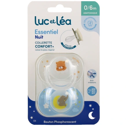 Luc et Léa Duo de Sucettes anatomiques 0-6 mois