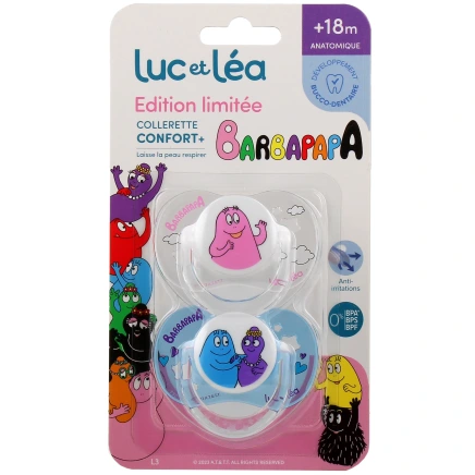 Luc et Léa Duo de Sucettes anatomiques 18 mois et plus