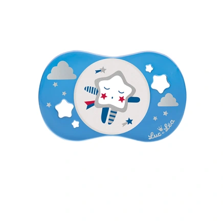 Luc et Léa Sucette anatomique phosphorescente 6-18 mois