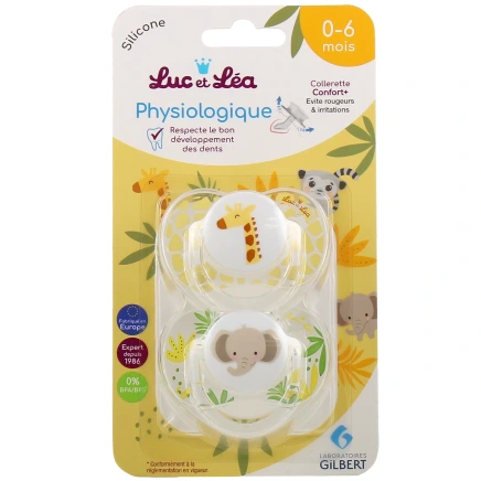 Luc et Léa Sucette physiologique 0-6 mois