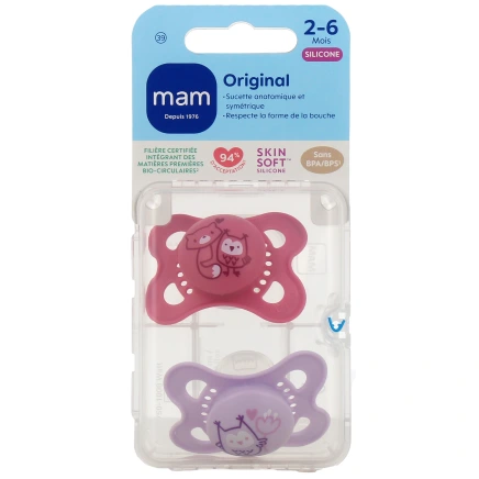MAM Original Sucettes Silicone 2-6 mois