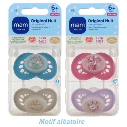 MAM Original Sucettes Anatomiques Silicone 6 Mois et +