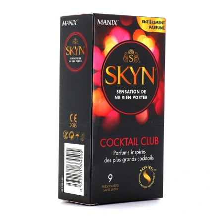 Manix Skyn Cocktail Club Préservatifs Sans Latex Parfumés