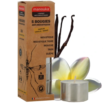 Manouka Bougie Anti-Moustiques