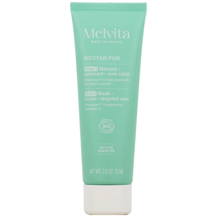 Melvita Nectar Pur Masque Exfoliant 3-en-1