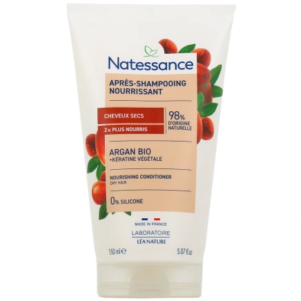 Natessance Après-shampooing Nutrition Intense Argan & Kératine Végétale