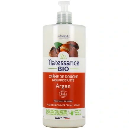 Natessance Crème de Douche Nourrissante Argan Bio