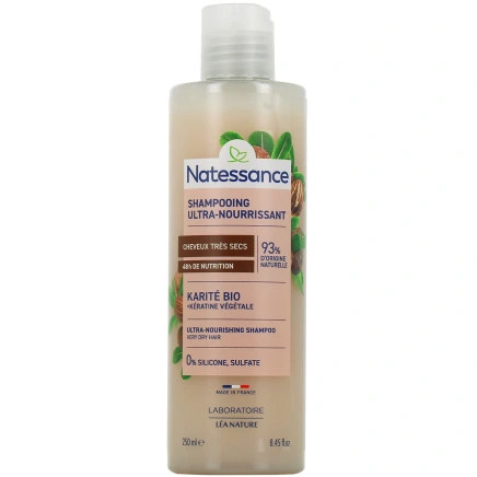Natessance Shampooing Ultra-Nourrissant Karité Kératine