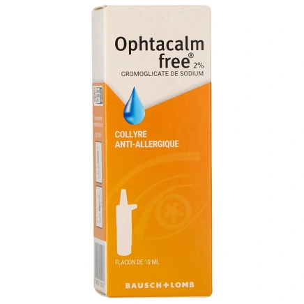 Ophtacalm Free 2% Collyre Anti-Allergique