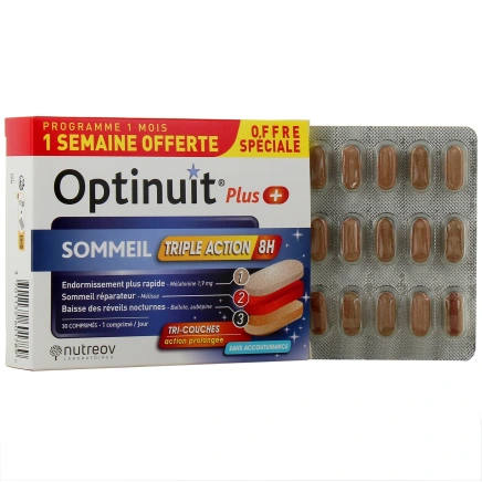 Optinuit Plus Sommeil Triple Action 8h