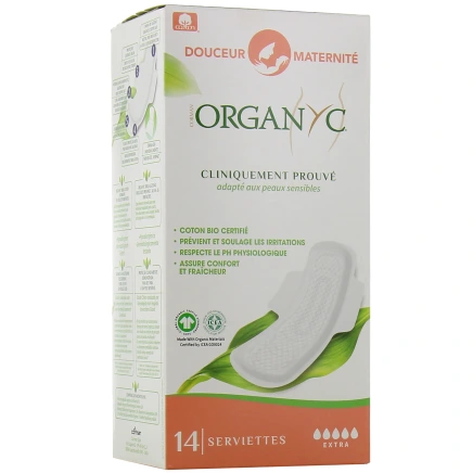 Organyc Serviettes Douceur Maternité