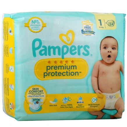 Pampers Couches Premium Protection