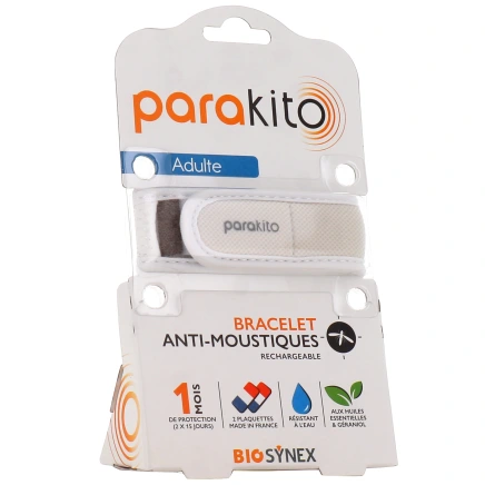 Parakito Bracelet Anti Moustique Rechargeable Adulte