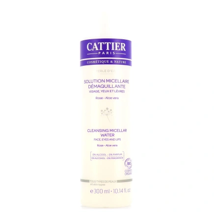Cattier Solution Micellaire Démaquillante Bio