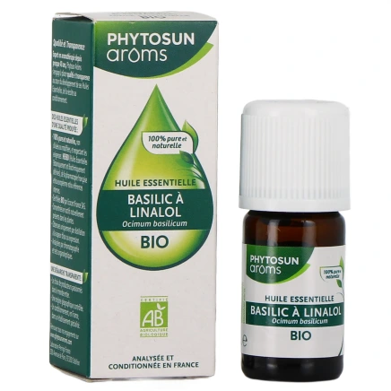 Phytosun Aroms Huile Essentielle de Basilic à Linalol Bio