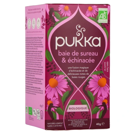 Pukka Infusion Baie de Sureau & Echinacée Bio