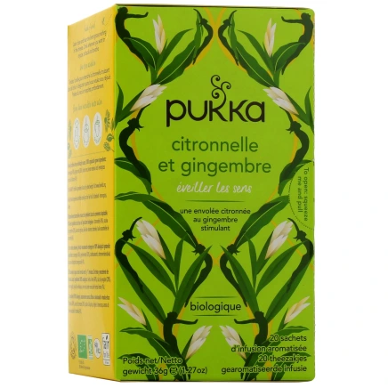 Pukka Infusion Citronnelle et Gingembre Bio
