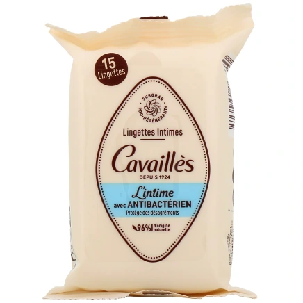 Rogé Cavaillès Lingettes Intimes avec Antibactérien
