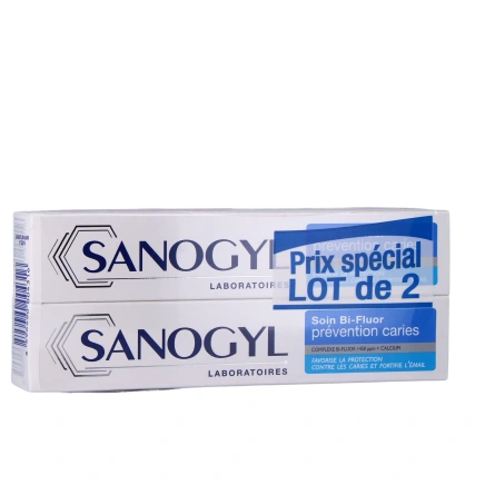 Sanogyl Bi-fluor Dentifrice Prévention caries