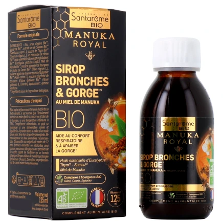 Santarome Sirop Bronches & Gorge au Miel de Manuka Bio