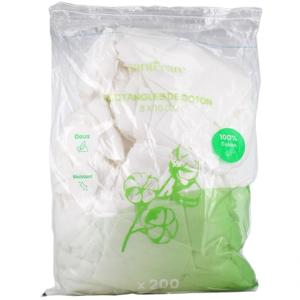 Santecare Rectangles de Coton
