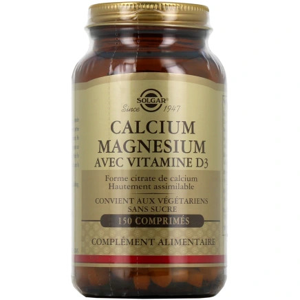 Solgar Calcium Magnésium avec Vitamine D3