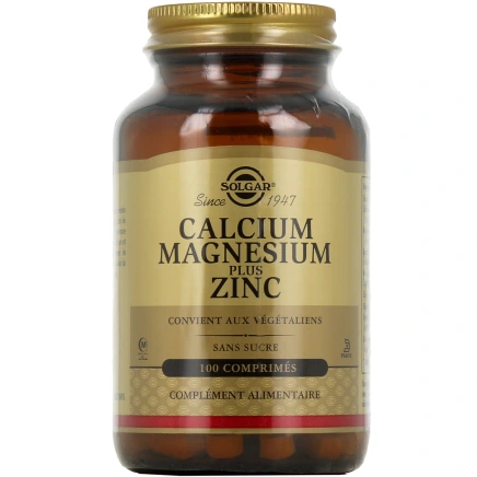 Solgar Calcium Magnésium Plus Zinc