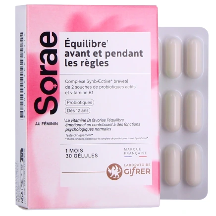 Sorae Equilibre Avant et Pendant les Règles