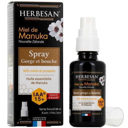 Spray Gorge et Bouche Miel de Manuka IAA 10+