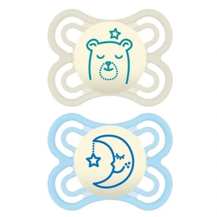 MAM Perfect Nuit Sucettes Silicone 2-6 mois