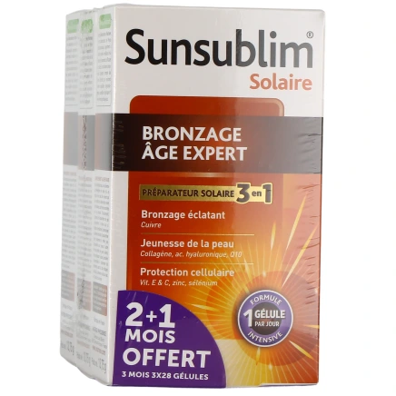 Sunsublim Solaire Bronzage Âge Expert