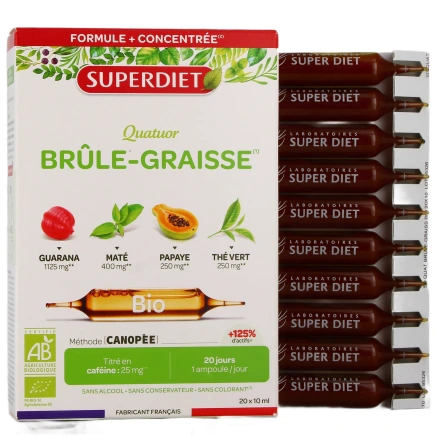 Super Diet Quatuor Brûle Graisse Bio