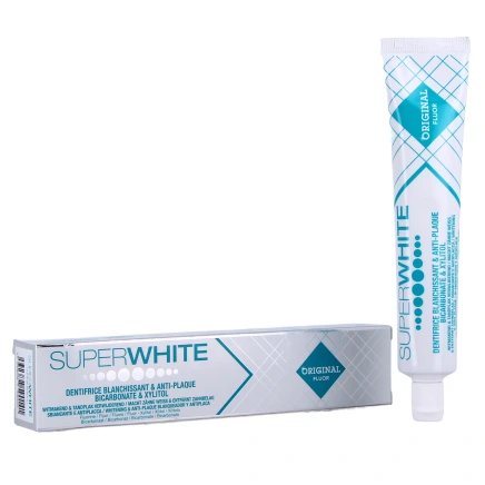 Superwhite Original au fluor dentifrice blanchissant et anti-plaque