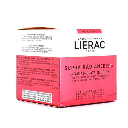 Lierac Supra Radiance Crème Nuit Rénovatrice Détox