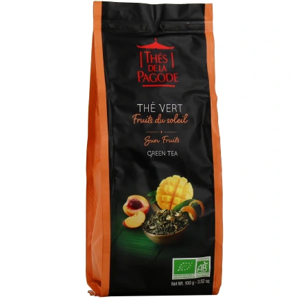 Thés de la Pagode Thé Vert Fruits du Soleil Bio