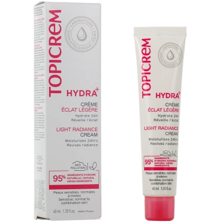 Topicrem Hydra+ Crème Hydratante Éclat
