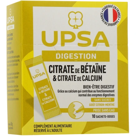 UPSA Digestion Citrate de Bétaïne & Citrate de Calcium