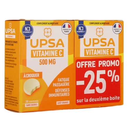UPSA Vitalité Vitamine C 500 mg Comprimés à Croquer