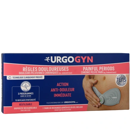 Urgo Patch Electrothérapie règles douloureuses rechargeable - URGOGYN