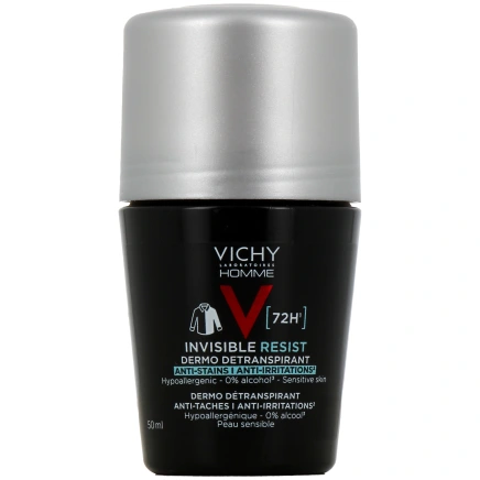 Vichy Homme Déodorant Invisible Resist Dermo Détranspirant 72h