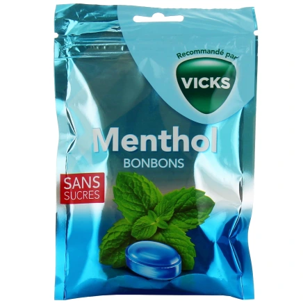 Vicks Bonbons Menthol Sans Sucres